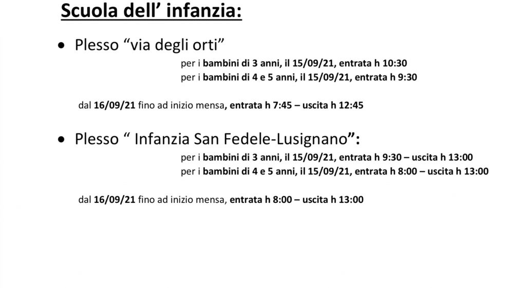 Infanzia